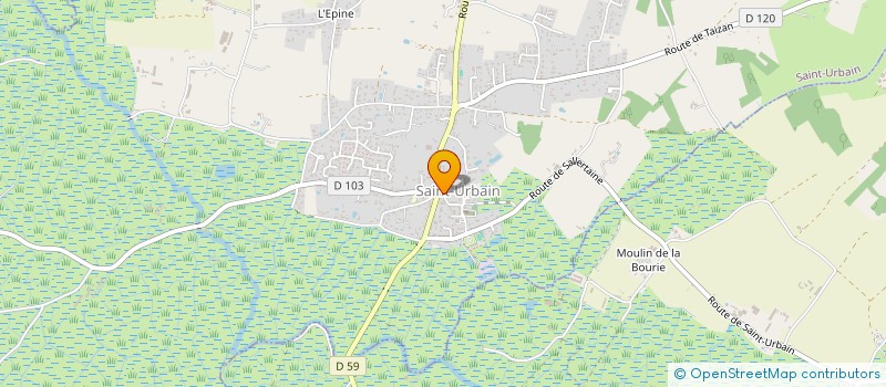 localisation de l'entreprise WM RESTAURATION  SAINT-URBAIN