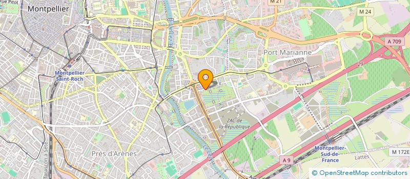 localisation de l'entreprise WM STRUCTURE à MONTPELLIER