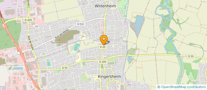 localisation de l'entreprise WM TRANSPORT WETZEL MELONI  KINGERSHEIM