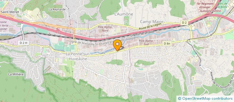 localisation de l'entreprise WMCA  LA PENNE-SUR-HUVEAUNE