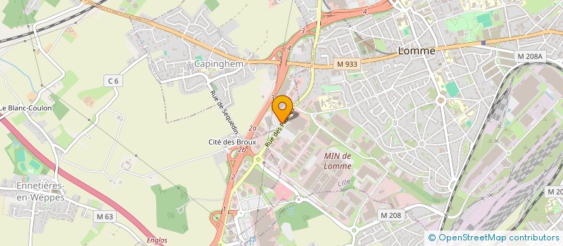 localisation de l'entreprise WME  CAPINGHEM