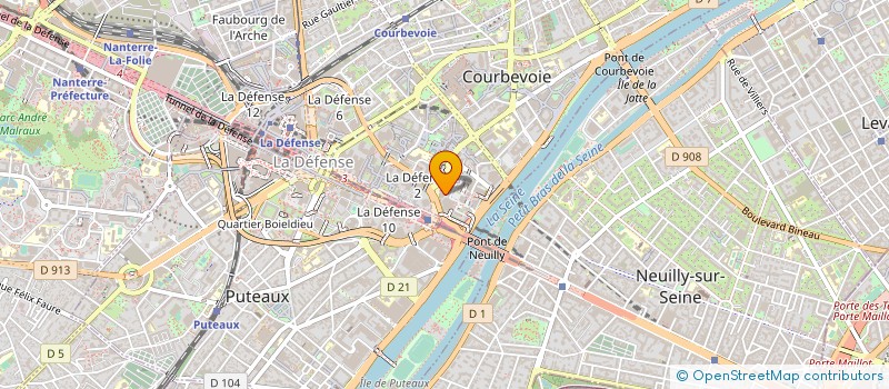 localisation de l'entreprise WMH INSTITUTIONNEL à COURBEVOIE