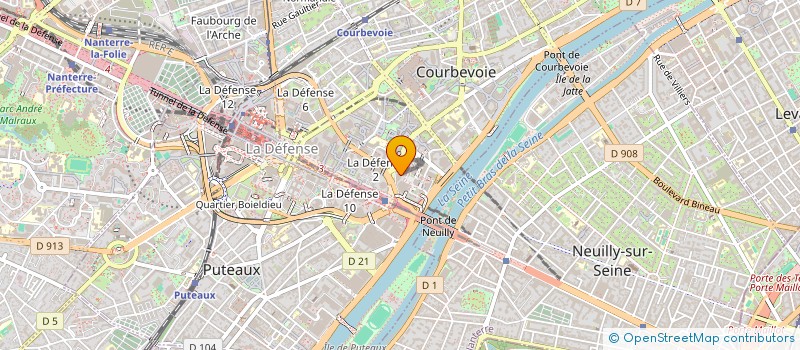 localisation de l'entreprise WMH PARTNERS à COURBEVOIE