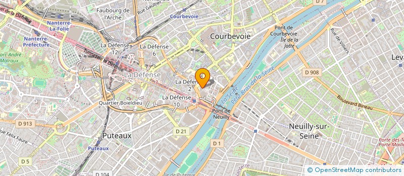 localisation de l'entreprise WMH PROJECT à COURBEVOIE