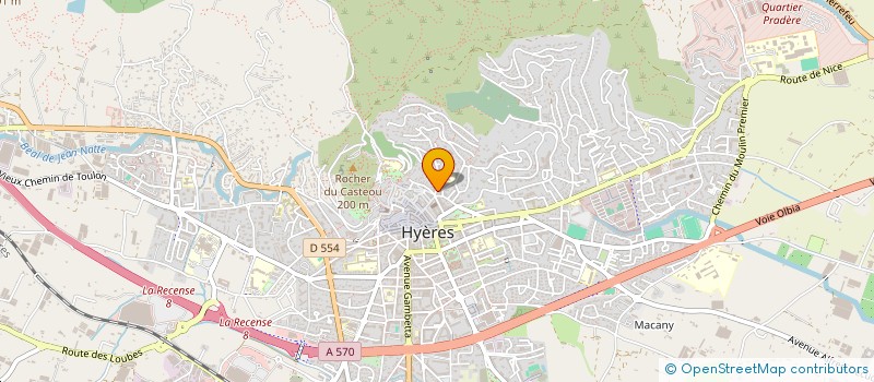 localisation de l'entreprise WN à HYERES
