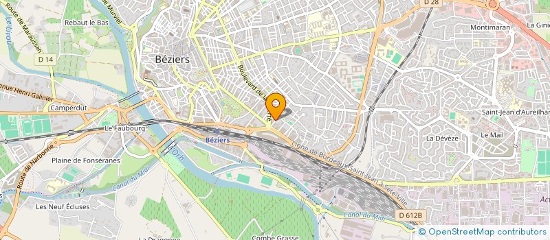 localisation de l'entreprise WN CONCEPT à BEZIERS