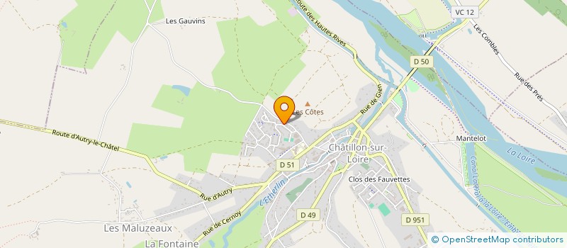 localisation de l'entreprise WNB INTERNATIONAL à OUZOUER-SUR-TREZEE