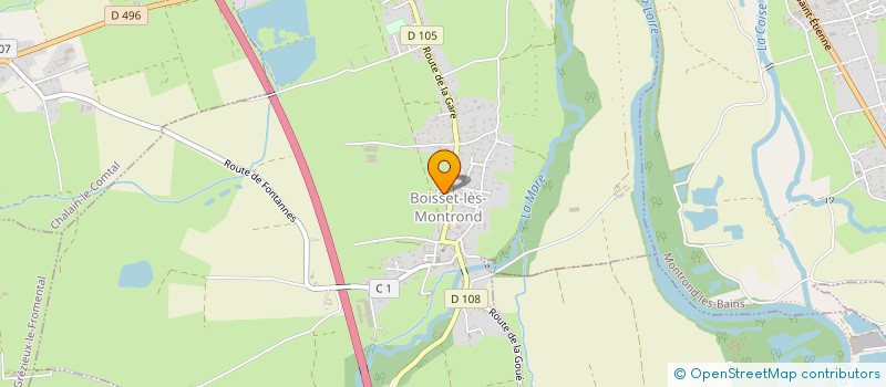localisation de l'entreprise WNE BTP à BOISSET-LES-MONTROND