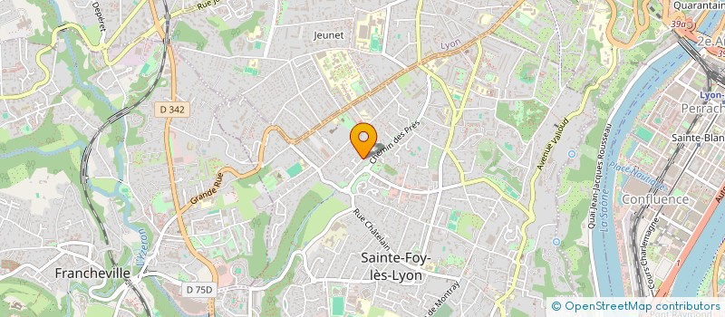 localisation de l'entreprise WNJB PRODUCTIONS  SAINTE-FOY-LES-LYON