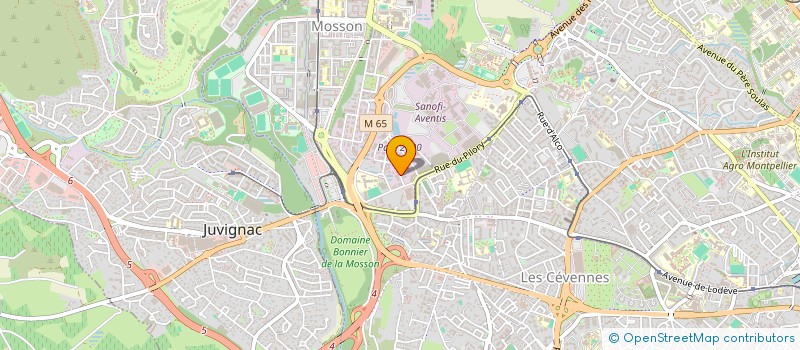 localisation de l'entreprise WO'MEN GREEN VTC à MONTPELLIER