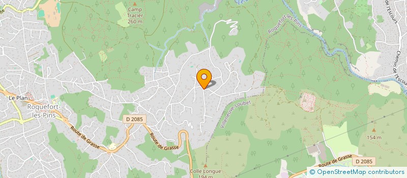 localisation de l'entreprise WO-PAIE SERVICES à ROQUEFORT-LES-PINS