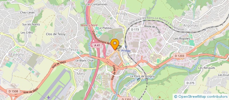 localisation de l'entreprise WOAINI  EPAGNY METZ-TESSY