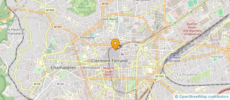 localisation de l'entreprise WOBERE  CLERMONT-FERRAND
