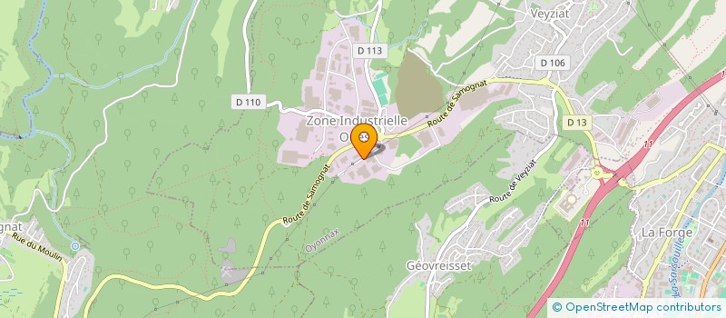 localisation de l'entreprise WOBZ INDUSTRIES à OYONNAX
