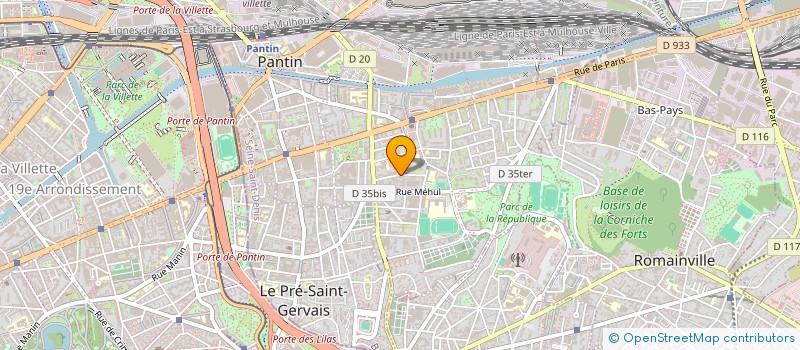 localisation de l'entreprise WOC à PANTIN