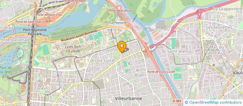 localisation de l'entreprise WOD  VILLEURBANNE