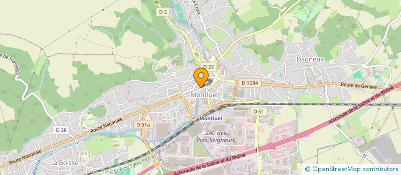 localisation de l'entreprise WODSTONE à MONTLUEL