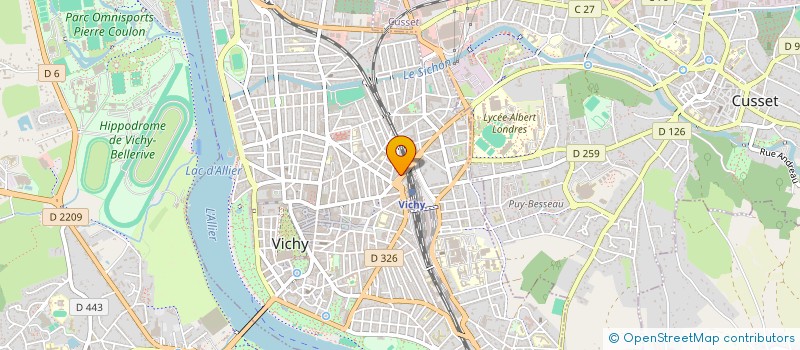 localisation de l'entreprise WOF COMPAGNIE à VICHY