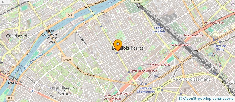 localisation de l'entreprise WOF DURIN à LEVALLOIS-PERRET