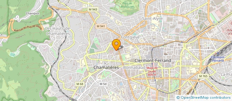 localisation de l'entreprise WOGA à CHAMALIERES