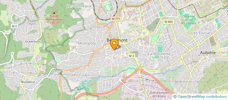 localisation de l'entreprise WOGA'CLUB  BEAUMONT