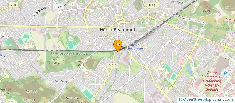 localisation de l'entreprise WOJCIECHOWSKI-VASSEUR à HENIN-BEAUMONT