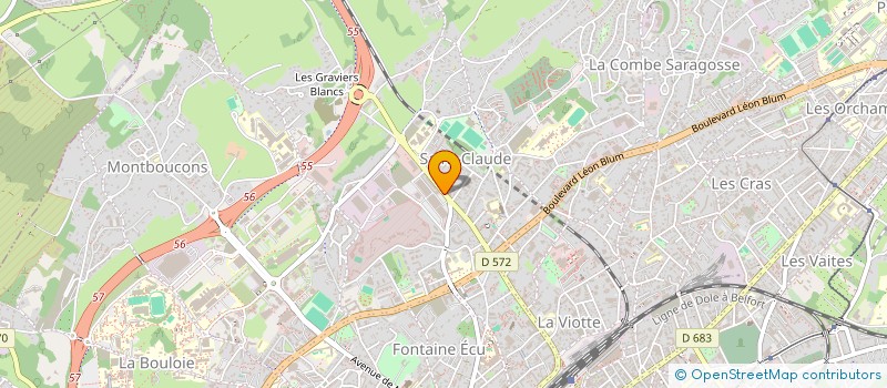 localisation de l'entreprise WOK 1688 à BESANCON