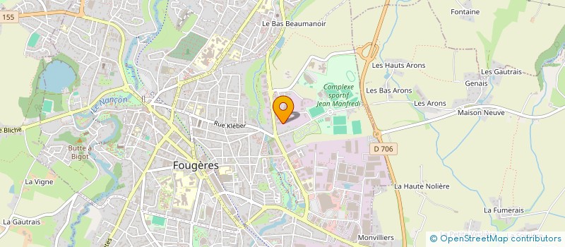 localisation de l'entreprise WOK 35 à FOUGERES