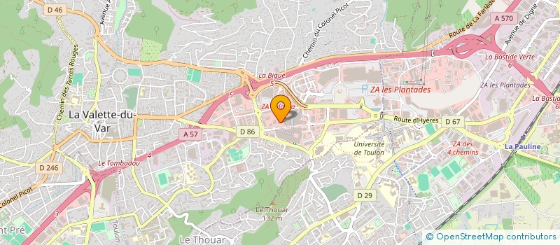 localisation de l'entreprise WOK 83 à LA VALETTE-DU-VAR
