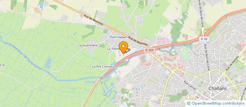 localisation de l'entreprise WOK 85 à SALLERTAINE