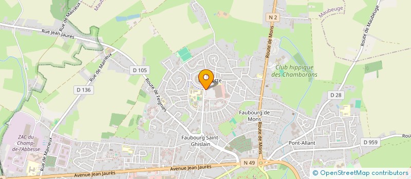 localisation de l'entreprise WOK 99  MAUBEUGE