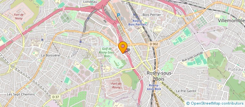 localisation de l'entreprise WOK AVON à ROSNY-SOUS-BOIS