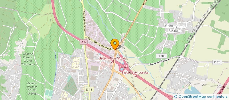 localisation de l'entreprise WOK BEAUNE  SAVIGNY-LES-BEAUNE