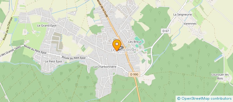 localisation de l'entreprise WOK GRILL CHATEAUROUX à LE POINCONNET