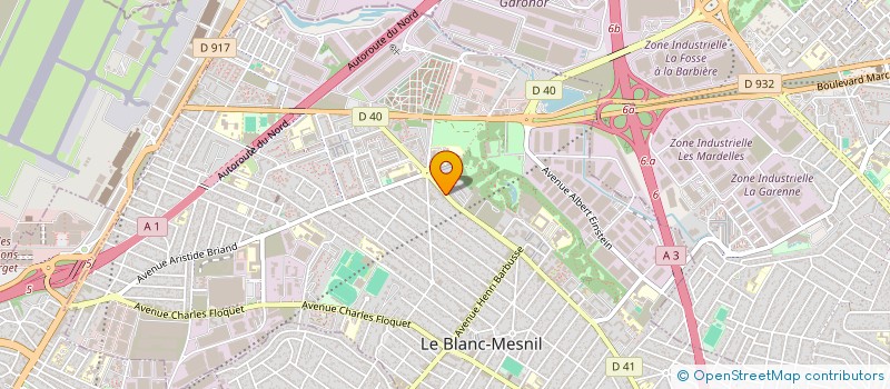localisation de l'entreprise WOK N SUSHI à LE BLANC-MESNIL