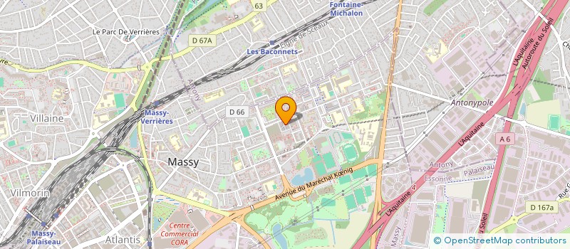 localisation de l'entreprise WOKLINE à MASSY