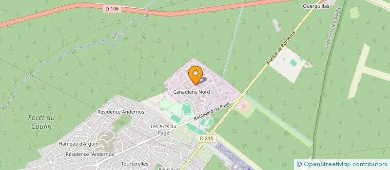 localisation de l'entreprise WOKWAY à ANDERNOS-LES-BAINS