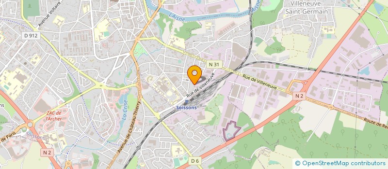 localisation de l'entreprise WOLBER à SOISSONS
