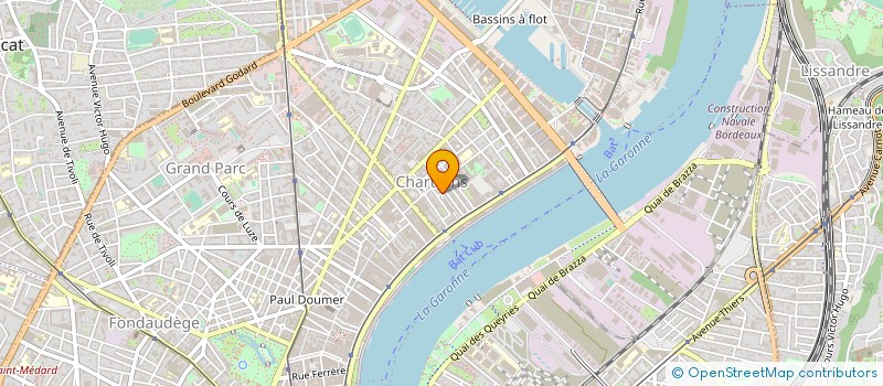 localisation de l'entreprise WOLBERG IMMOBILIER à BORDEAUX
