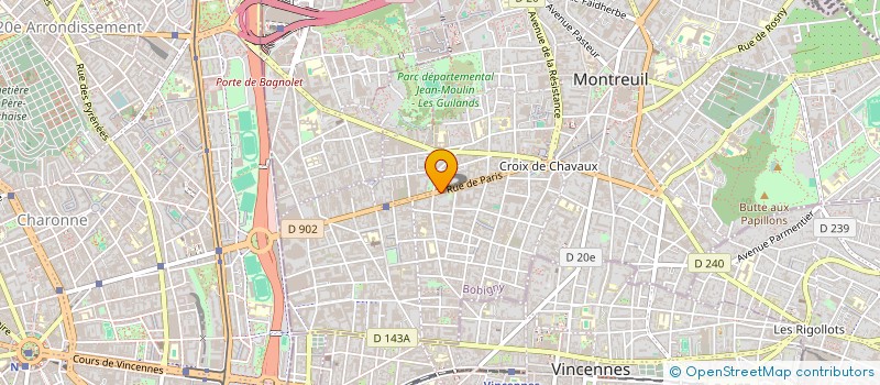 localisation de l'entreprise WOLF SYSTEMS à MONTREUIL