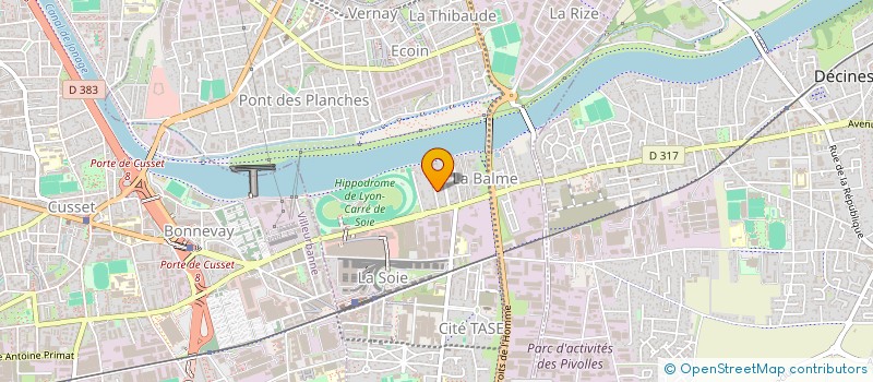 localisation de l'entreprise WOLF THE FURNITURE  VAULX-EN-VELIN