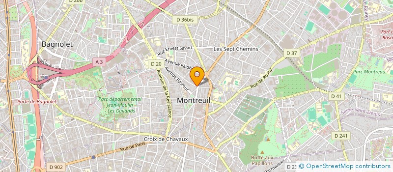 localisation de l'entreprise WOLF TRAXX à MONTREUIL