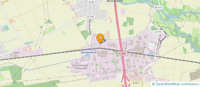 localisation de l'entreprise WOLFF ENVIRONNEMENT à ERNOLSHEIM-BRUCHE