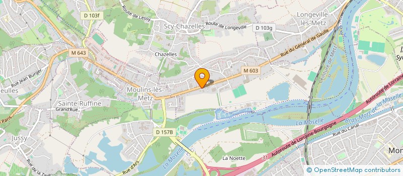 localisation de l'entreprise WOLFF ET DOTTO à SCY-CHAZELLES