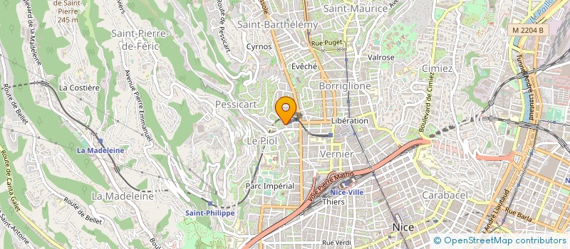 localisation de l'entreprise WOLFGANG à NICE
