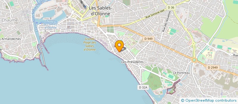 localisation de l'entreprise WOLFONI à LES SABLES D'OLONNE