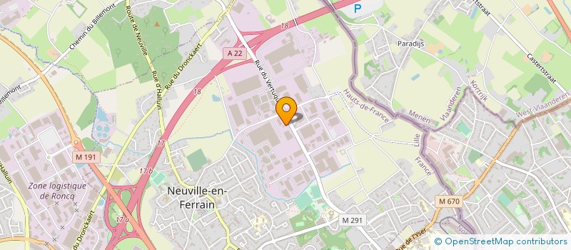 localisation de l'entreprise WOLLUX DIFFUSION à NEUVILLE-EN-FERRAIN