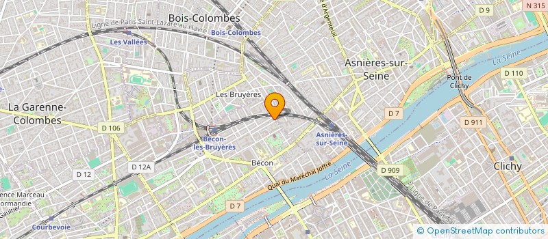 localisation de l'entreprise WOLVES & BEARS à COURBEVOIE