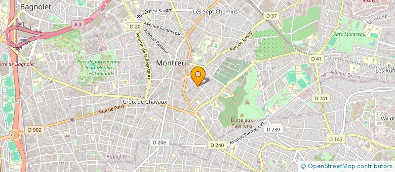 localisation de l'entreprise WOMAN CAVE à MONTREUIL