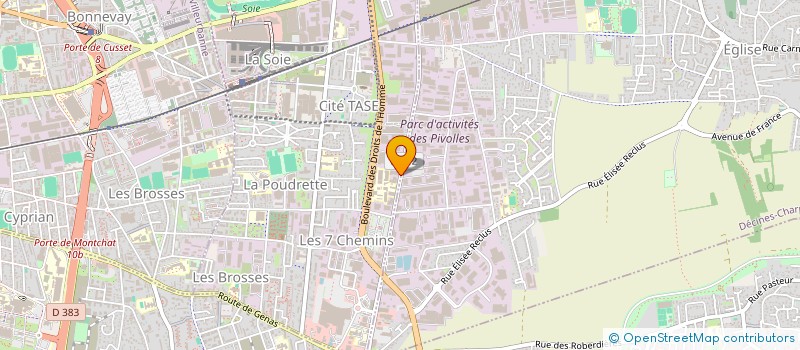 localisation de l'entreprise WOMBAT DECINES  VAULX-EN-VELIN